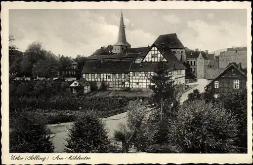 Ak Uslar im Solling Niedersachsen, Am Mühlentor