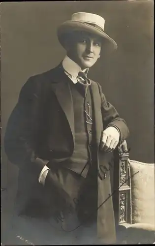 Ak Schauspieler Hermann Franke, Portrait, Autogramm