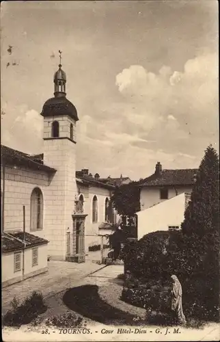 Ak Tournus Saone et Loire, Court Hotel-Dieu