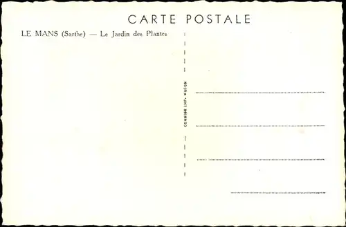 Ak Le Mans Sarthe, Der Botanische Garten