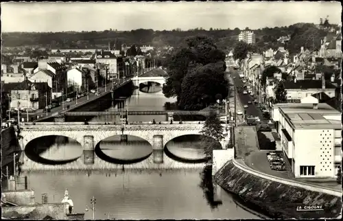 Ak Le Mans Sarthe, La Sarthe, Brücke