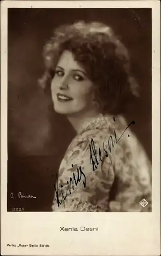 Ak Schauspielerin Xenia Desni, Portrait, Autogramm