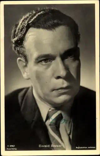 Ak Schauspieler Ewald Balser, Portrait