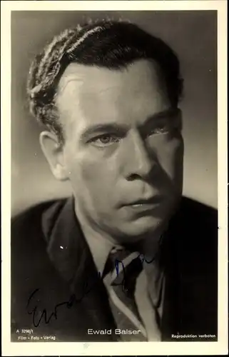 Ak Schauspieler Ewald Balser, Portrait