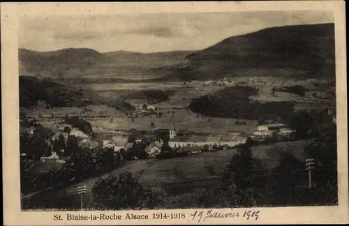Postkarte Saint Blaise la Roche Alsace Bas Rhin, Gesamtansicht