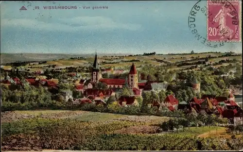 Ak Wissembourg Weissenburg Alsace Bas Rhin, Gesamtansicht