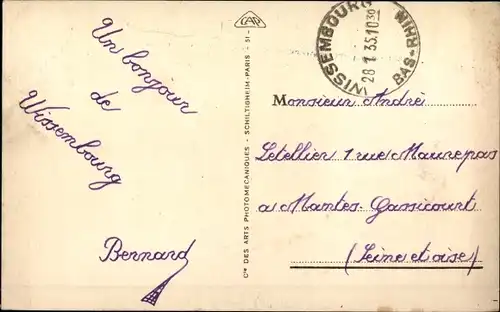 Ak Wissembourg Weissenburg Alsace Bas Rhin, Gesamtansicht