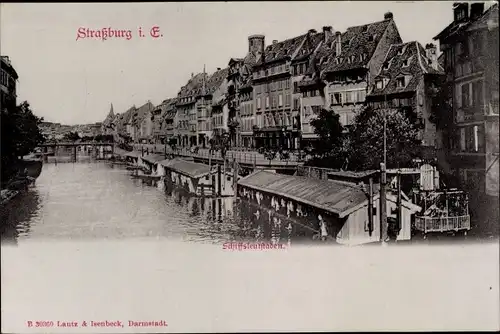 Ak Straßburg Straßburg Elsass Bas-Rhin, Schiffsleutstaden