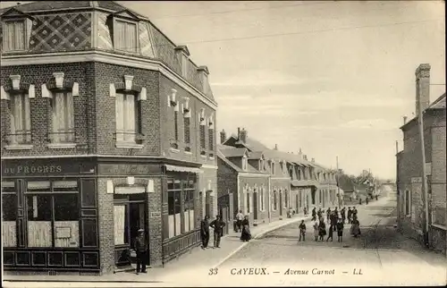 Ak Cayeux sur Mer Somme, Avenue Carnot