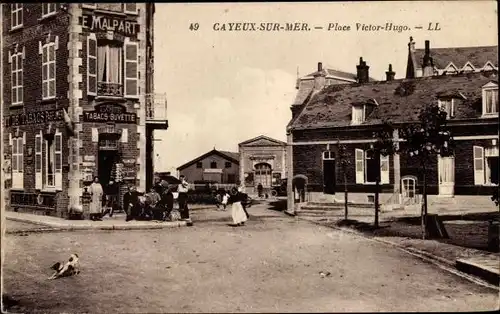 Ak Cayeux sur Mer Somme, Place Victor Hugo