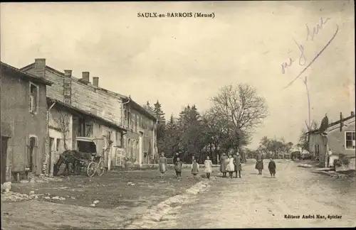 Ak Saulx en Barrois Meuse, One Street