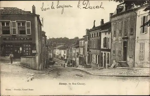 Ak Stenay Lorraine Meuse, Rue Chanzy