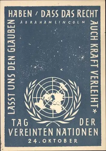 Ak Deutz Köln am Rhein, Tag der Vereinten Nationen 1958