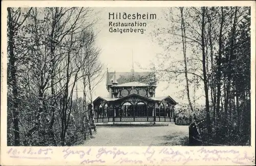 Ak Hildesheim in Niedersachsen, Restauration Galgenberg