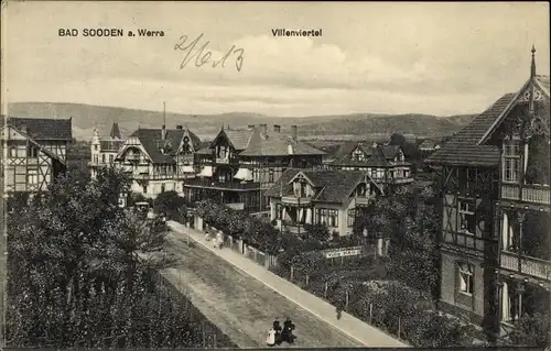 Ak Bad Sooden Allendorf an der Werra Hessen, Villenviertel