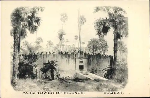 Ak Mumbai Bombay Indien, Parsi Tower of Silence