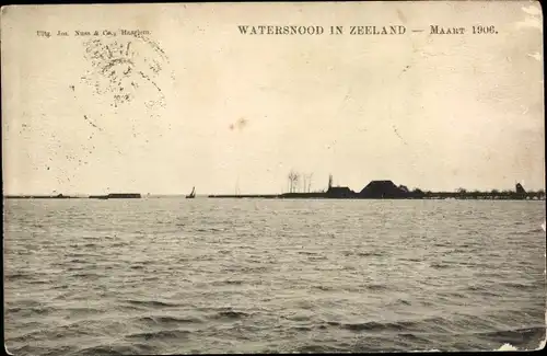Ak Zeeland, Watersnood Maart 1906