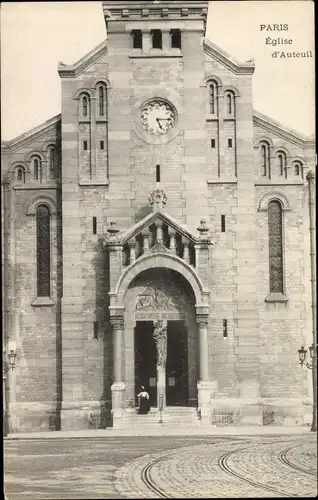Ak Paris XVI. Arrondissement Passy, L'Eglise d'Auteuil