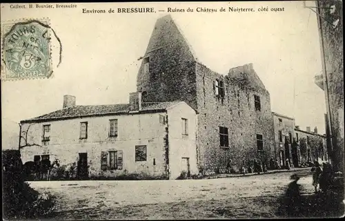 Ak Bressuire Deux Sevres, Ruines du Chateau de Noirterre