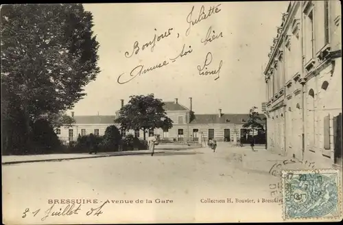 Ak Bressuire Deux Sèvres, Avenue de la Gare