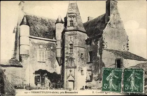 Ak Bressuire Deux Sèvres, Chateaux des Deux Sevres