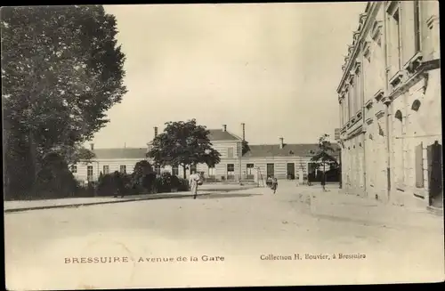 Ak Bressuire Deux Sevres, Avenue de la Gare