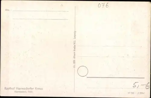 Ak Hermsdorf Thüringen, Rasthof Hermsdorfer Kreuz