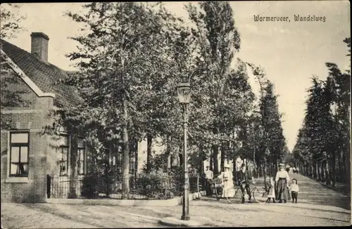 Ak Wormerveer Nordholland Niederlande, Wandelweg