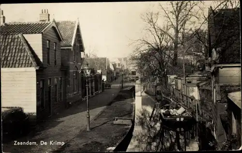 Ak Zaandam Zaanstad Nordholland, De Krimp