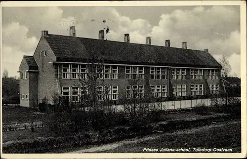 Ak Tuindorp Oostzaan Amsterdam Nordholland, Prinses Juliana-school