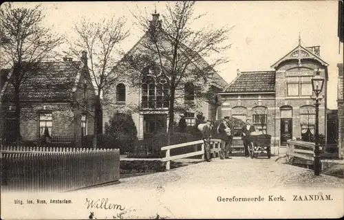 Ak Zaandam Zaanstad Nordholland, Gereformeerde Kerk