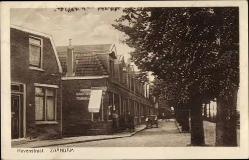 Ak Zaandam Zaanstad Nordholland, Havenstraat