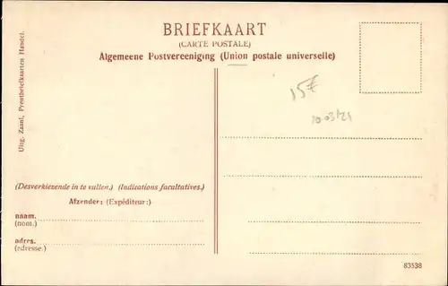 Ak Zaandam Zaanstad Nordholland, Begin Westzijde