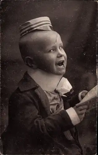Studentika Ak Kleines Kind als Student, Mütze, Uniform, Kind-Portrait