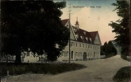 Ak Müllheim im Kreis Breisgau Hochschwarzwald, Blick auf die Alte Post