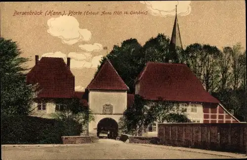 Ak Bersenbrück in Niedersachsen, Pforte, Das Torhaus des Klosters