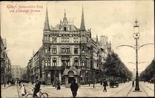 Ak Köln am Rhein, Hohenzollernring, Limburger Straße