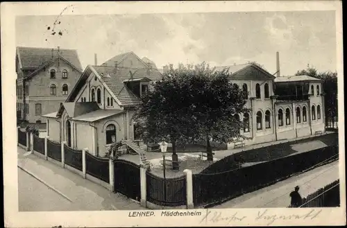 Ak Lennep Remscheid im Bergischen Land, Blick zum Mädchenheim