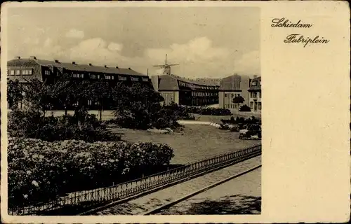 Ak Schiedam Südholland Niederlande, Fabriplein, Molen