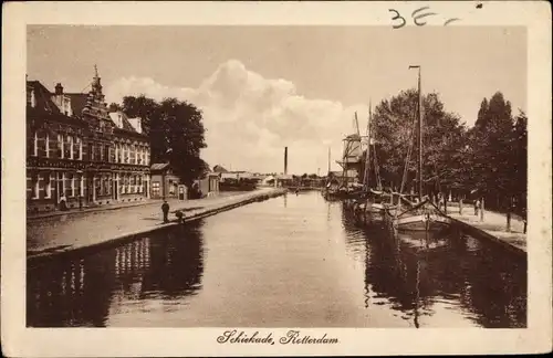 Ak Rotterdam Südholland Niederlande, Schiekade