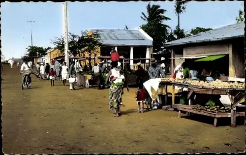 Ak Diego Suarez Antsiranana Madagaskar, Der kleine Markt