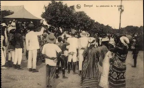 AK Bangui Zentralafrikanische Republik, Die Feier des 14. Juli