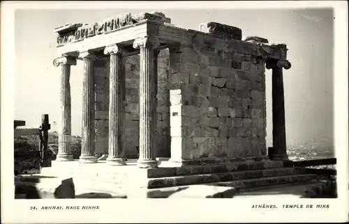 Ak Athen Griechenland, Tempel der Nike