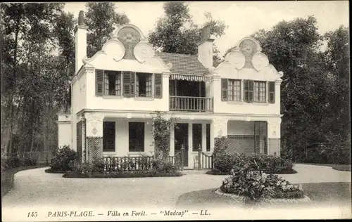 Ak Paris Plage Pas de Calais, Villa en Foret, Madcap