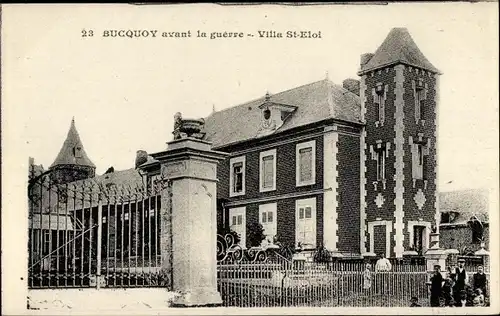 Ak Buquoy Pas de Calais, Villa St. Eloi