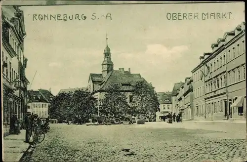 Ak Ronneburg in Thüringen, Oberer Markt