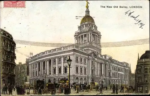 Ak London City, das neue Old Bailey