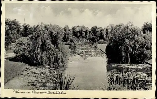 Ak Wassenaar Südholland Niederlande, Rosarium Burchtplein