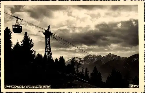 Ak Innsbruck Tirol, Patscherkofel Seilbahn in Fahrt