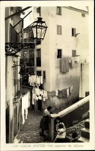 Ak Lisboa Lissabon Portugal, Um Aspecto de Alfama